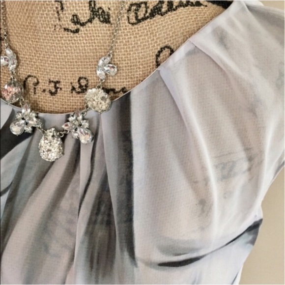 •Worthington• sheer ribbon print top {B21} - Picture 3 of 4